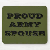 Mousepad Proud Army Ehefrau