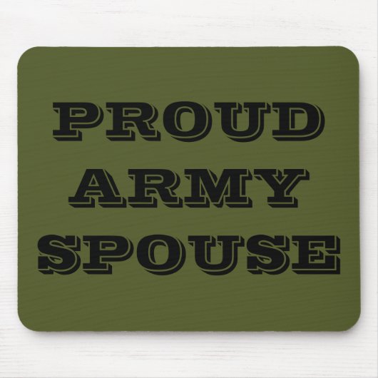 Mousepad Proud Army Ehefrau (Vorne)