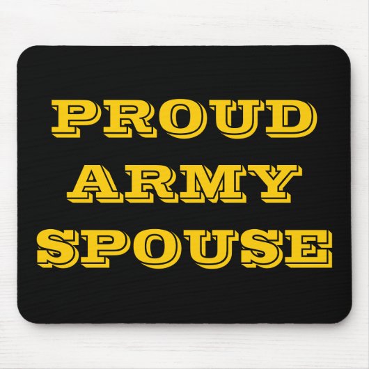 Mousepad Proud Army Ehefrau (Vorne)