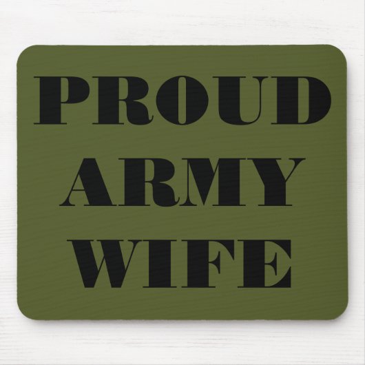 Mousepad Proud Army Ehefrau (Vorne)