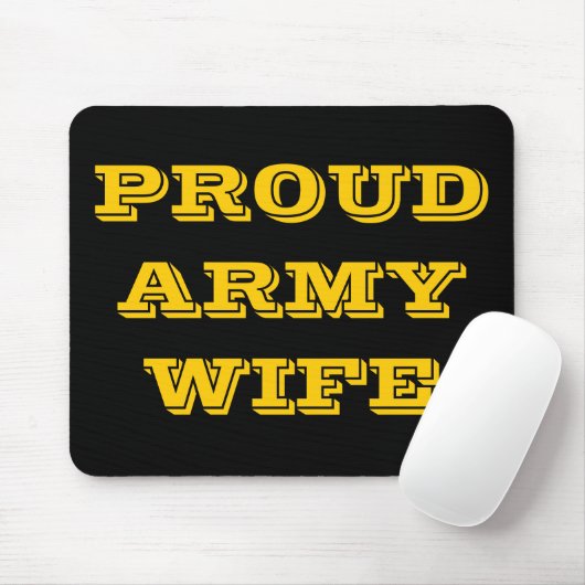 Mousepad Proud Army Ehefrau (Mit Mouse)