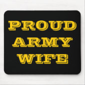 Mousepad Proud Army Ehefrau (Vorne)