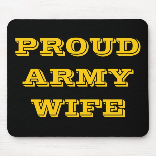 Mousepad Proud Army Ehefrau (Vorne)