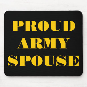 Mousepad Proud Army Ehefrau