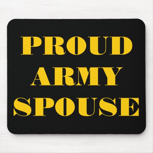 Mousepad Proud Army Ehefrau (Vorne)