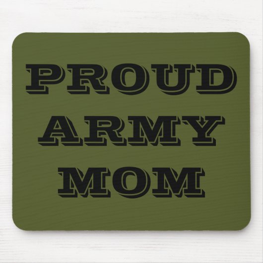 Mousepad Proud Army Mama (Vorne)