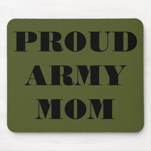 Mousepad Proud Army Mama (Vorne)