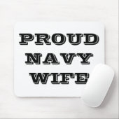 Mousepad Proud Navy Ehefrau (Mit Mouse)