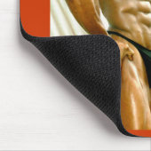 Mousepad, QFLAG, rote Grenze Mousepad (Ecke)