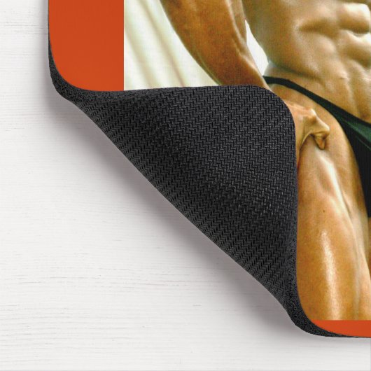 Mousepad, QFLAG, rote Grenze Mousepad (Ecke)