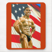 Mousepad, QFLAG, rote Grenze Mousepad (Vorne)