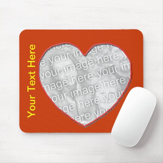 Mousepad - Rahmen für Herz (Mit Mouse)