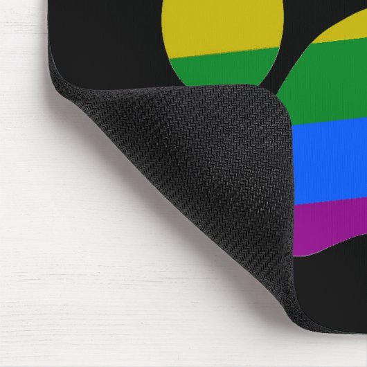 Mousepad Rainbow Paws (Ecke)
