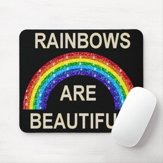 Mousepad Rainbows sind wunderschön (Mit Mouse)