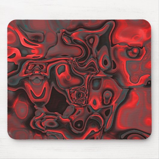 Mousepad Red Dominant Gemstone Pattern (Vorne)