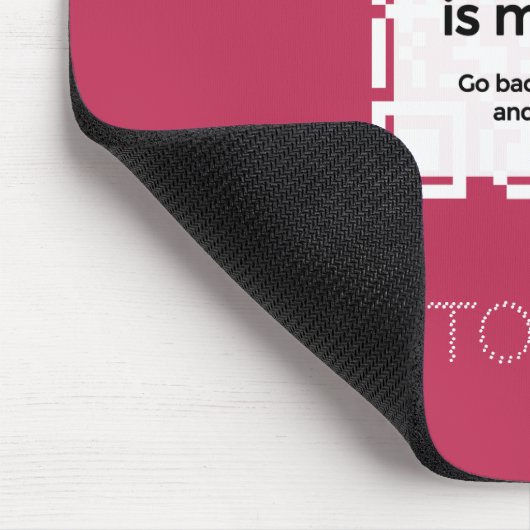 Mousepad - RED - QR - GLAM Collection (Ecke)