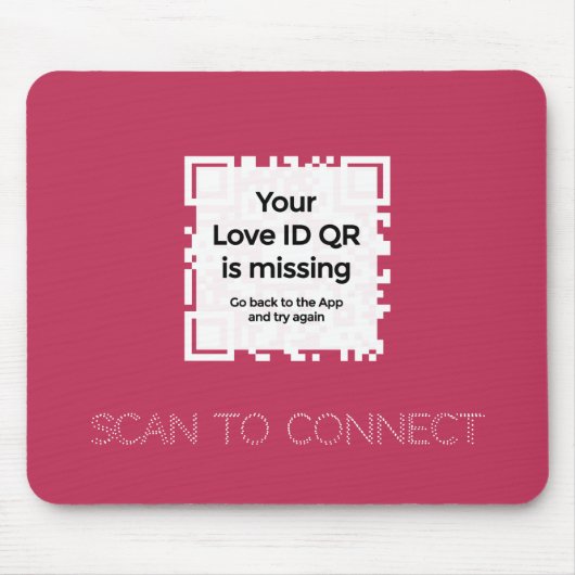 Mousepad - RED - QR - GLAM Collection (Vorne)