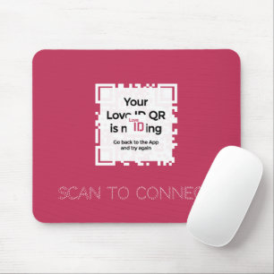 Mousepad - RED - QR - GLAM Collection
