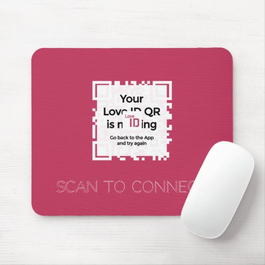 Mousepad - RED - QR - GLAM Collection (Mit Mouse)