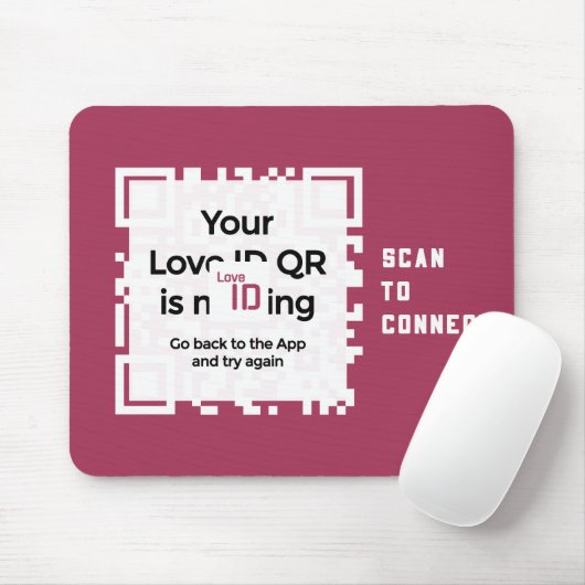 Mousepad - RED - QR - PURE Collection (Mit Mouse)