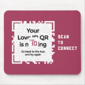 Mousepad - RED - QR - PURE Collection (Vorne)