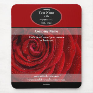 Mousepad-Res-Rose für Werbezwecke - HAMbyWG-Mauspa Mousepad