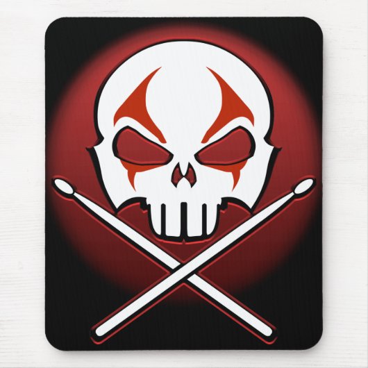 Mousepad-Rock & Roll Drummer-Maus-Pad Mousepad (Vorne)