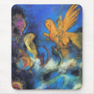 Mousepad: Roger u. Angelika 2 durch Odilon Redon Mousepad