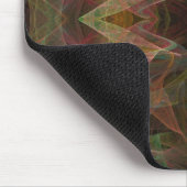 Mousepad, rosa, grün und schwarz, Fraktal Mousepad (Ecke)