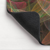 Mousepad, rosa, grün und schwarz, Fraktal Mousepad (Ecke)
