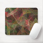 Mousepad, rosa, grün und schwarz, Fraktal Mousepad (Mit Mouse)