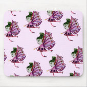 Mousepad rosa Pilzfeen Design (Vorne)