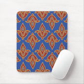 Mousepad, Rot, Gold, Blauer Fleur de Lys Mousepad (Mit Mouse)