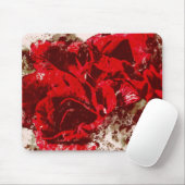 Mousepad Rote Rose Wasserfarbe (Mit Mouse)