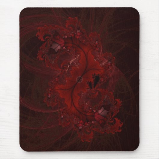 Mousepad Rotes Fraktal (Vorne)