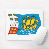 Mousepad Saint Pierre und Miquelon Flag (Mit Mouse)