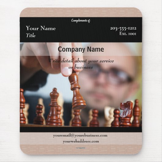 Mousepad-Schach zu Werbezwecken - HAMbyWG Mousepad (Vorne)