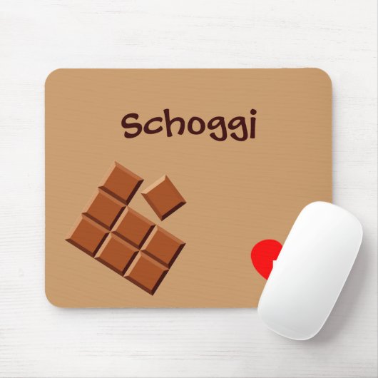 Mousepad Schoggi (Schweizer Schokolade) (Mit Mouse)