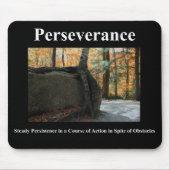 Mousepad schwarze Ausdauer (Vorne)