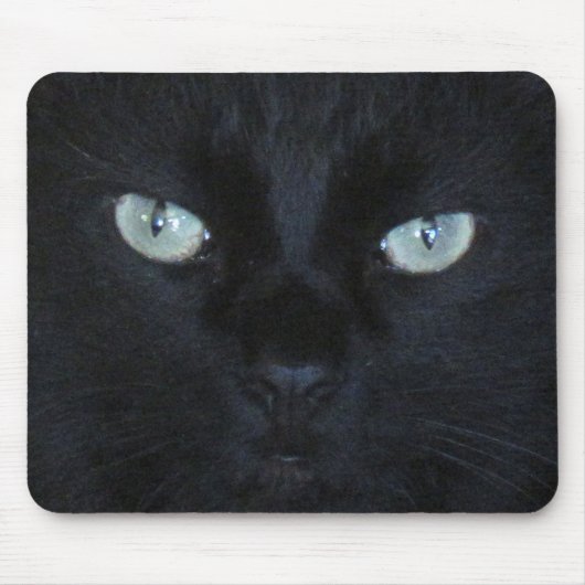 Mousepad - Schwarze Katze (Vorne)