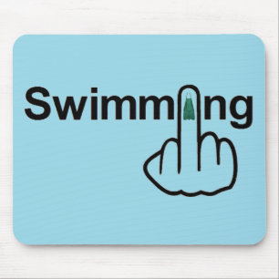Mousepad Schwimmen Gedreht