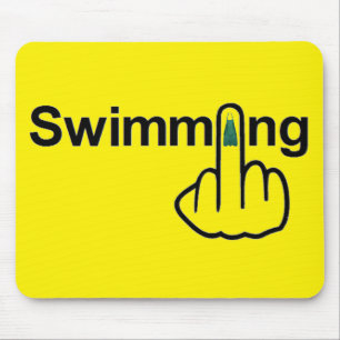Mousepad Schwimmen Gedreht