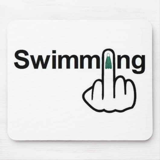 Mousepad Schwimmen Gedreht (Vorne)