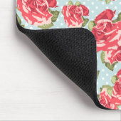Mousepad Shabby Chic-Rosen-mit BlumenVintages (Ecke)