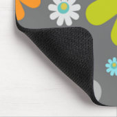 mousepad silbernes Grau des Gänseblümchens (Ecke)