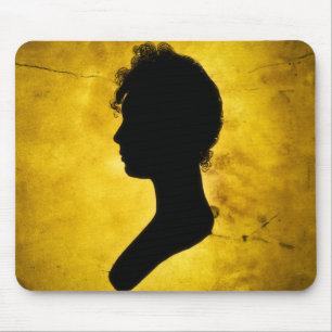 Mousepad "Silhouette auf Gold"