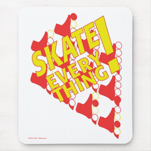 Mousepad: "Skate alles! " Mousepad (Vorne)