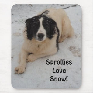 Mousepad Sprollie im Schnee