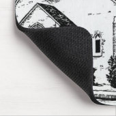Mousepad St Martin der Ausflug-Kirche (Ecke)