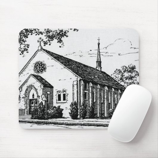Mousepad St Martin der Ausflug-Kirche (Mit Mouse)